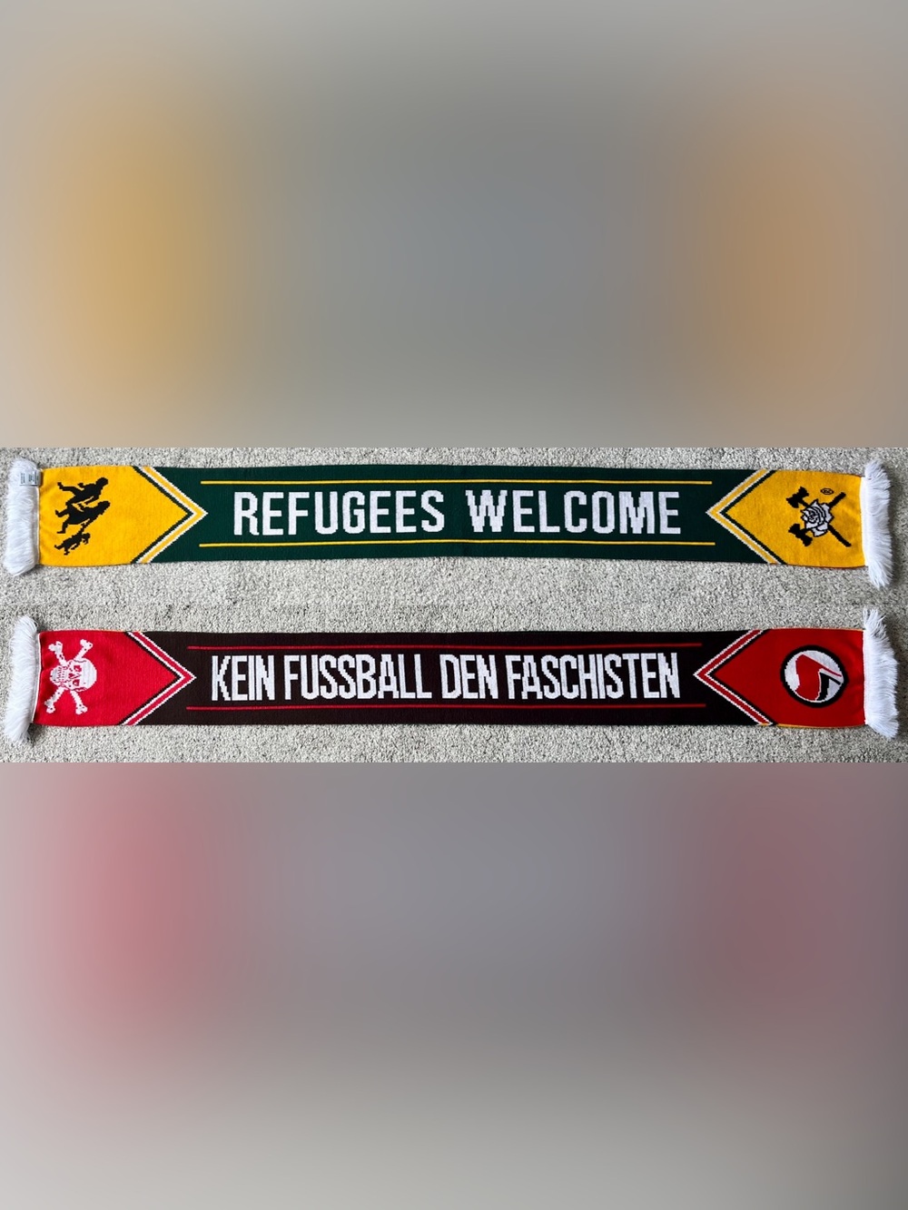 Portland Timbers Army Refugees Welcome Kein Fussball Den Faschisten Soccer Scarf
